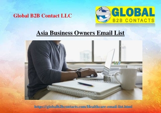 Asia Business Owners Email List