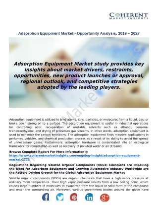 Adsorption Equipment Market