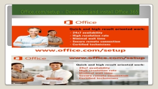 Office.com/setup - Download and install Office 365