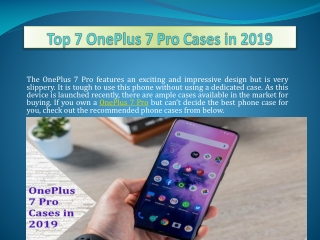 Top 7 OnePlus 7 Pro Cases in 2019