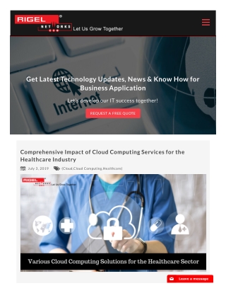 Comprehensive Impact of Cloud Computing Services for the Healthcare Industry