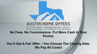 Selling House Fast For Cash In Texas - Austin Home Offers