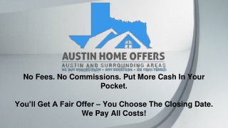 Selling House Fast For Cash In Texas - Austin Home Offers