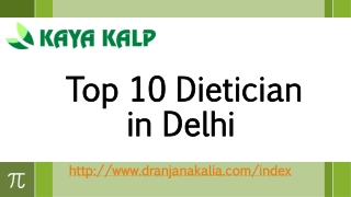 Top 10 Dietician in Delhi-Dr Anjana Kalia