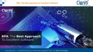 RPA: The Best approach to Excellent Software