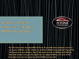 Welcome to Flylink Limousines |Airport Halifax taxi & Cabs|