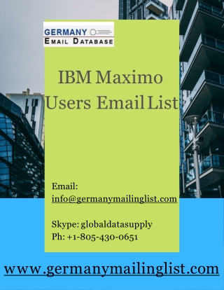 Email Database - Germanymailinglist