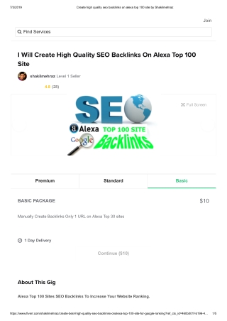 Alexa Backlinks Service High Quality SEO