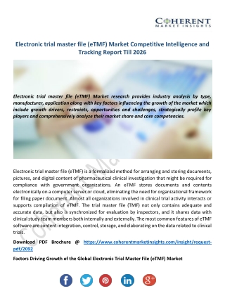 Electronic Trial Master File (eTMF) Market