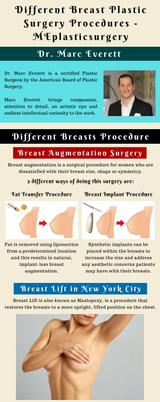 Different Breast Plastic Surgery Procedures - MEplasticsurgery