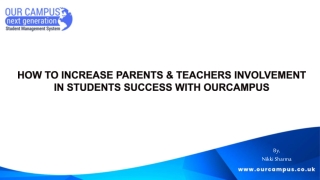 How to increase Parents & Teachers Involvement in Student Success with OurCampus