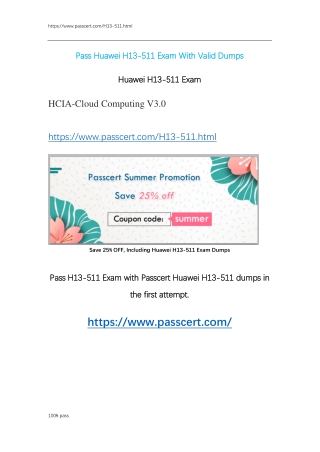 HCIA-Cloud Computing H13-511 Dumps