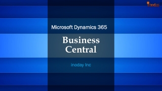 Microsoft Dynamics 365 Business Central - Overview