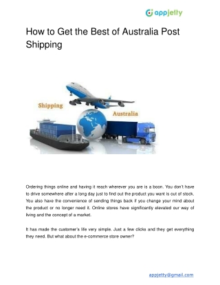 How to Get the Best of Australia Post Shipping