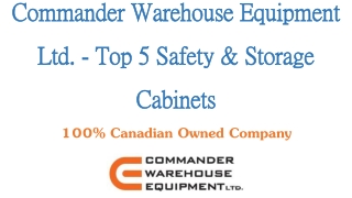 Top 5 Safety & Storage Cabinets