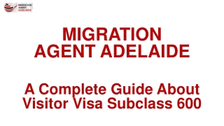 A Complete Guide About Visitor Visa Subclass 600