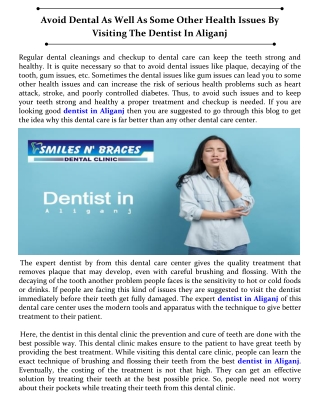Dentist in Aliganj - Orthodontistinlucknow