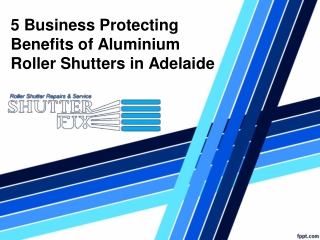 5 Business Protecting Benefits of Aluminium Roller Shutters in Adelaide