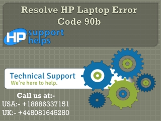 Steps to Solve hp laptop error code 90b