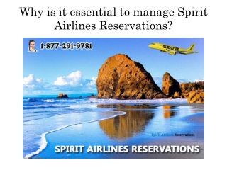 Why is it essential to manage Spirit Airlines Reservations?