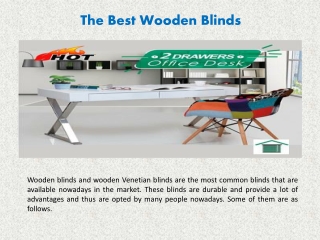 The Best Wooden Blinds