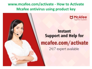 www.mcafee.com/activate - How to Activate Mcafee antivirus using product key