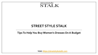 Tips To Help You Buy Women's Dresses On A Budget