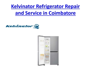 Kelvinator Refrigerator Repair and Service in Coimbatore