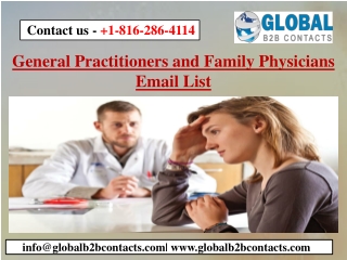 General Practitioners and Family Physicians Email List