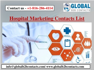 Hospital Marketing Contacts List