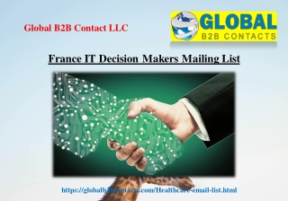 France IT Decision Makers Mailing List