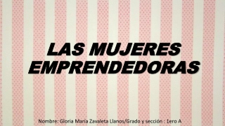 PUBLICACIÓN: CUENTO LAS MUJERES EMPRENDADORAS