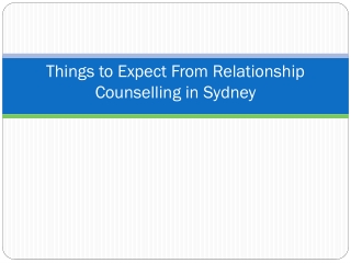 Things to Expect From Relationship Counselling in Sydney