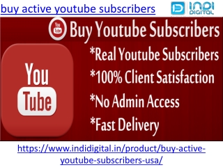 How to buy active subscribers on youtube the right way