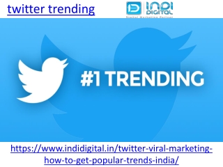 Find the best twitter trending service in India