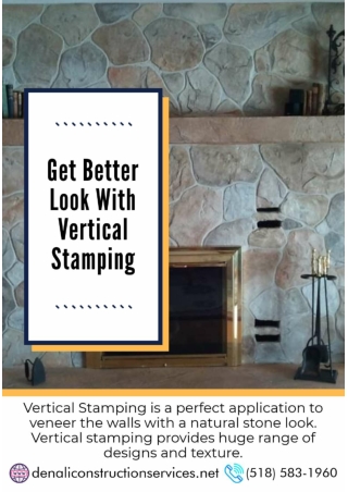 Vertical Stamping- Concrete Contractors in Albany