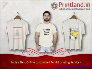 Choose Best customized Cotton t-shirts online from Printland