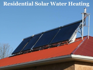 Residential Solar Water Heating