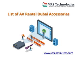 AV Rental - AV Rental Companies in Dubai - Audio Visual