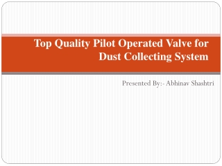 Top Quality Pilot Operated Valve for Dust Collecting System