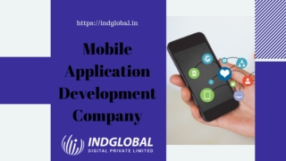 Mobile application development company