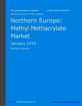 WMStrategy Demo Northern Europe Methyl Methacrylate Market January 2019