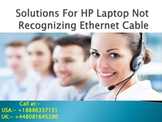 Steps to resolve HP Laptop Not Recognizing Ethernet Cable