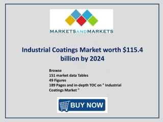 Industrial Coatings Market by Resin, End-Use Industry, Region – 2024
