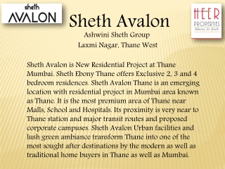 Sheth avalon Laxmi Nagar, Thane | Price, Floor Plan