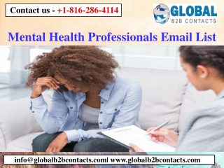 Mental Health Professionals Email List