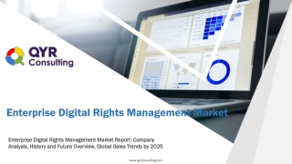 Enterprise Digital Rights Management Market Research Report 2019-2025 Market – Growth Opportunities & Scenario, 2019-202