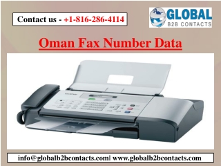 Oman Fax Number Data