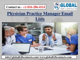 Physician Practice Manager Email Lists