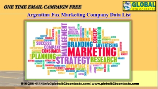 Argentina Fax Marketing Company Data List